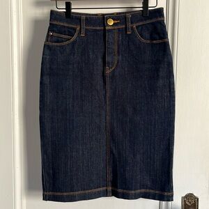 Uniqlo dark denim pencil skirt VGUC